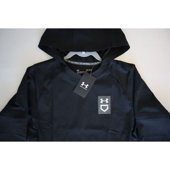 Under Armour 1374386-001 Women's Sz Medium Black Loose Fit Softball Cage Jacket - Picture 3 of 10